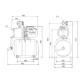 Насосна установка Grundfos JP 4-47 PT-H з баком 20 л.